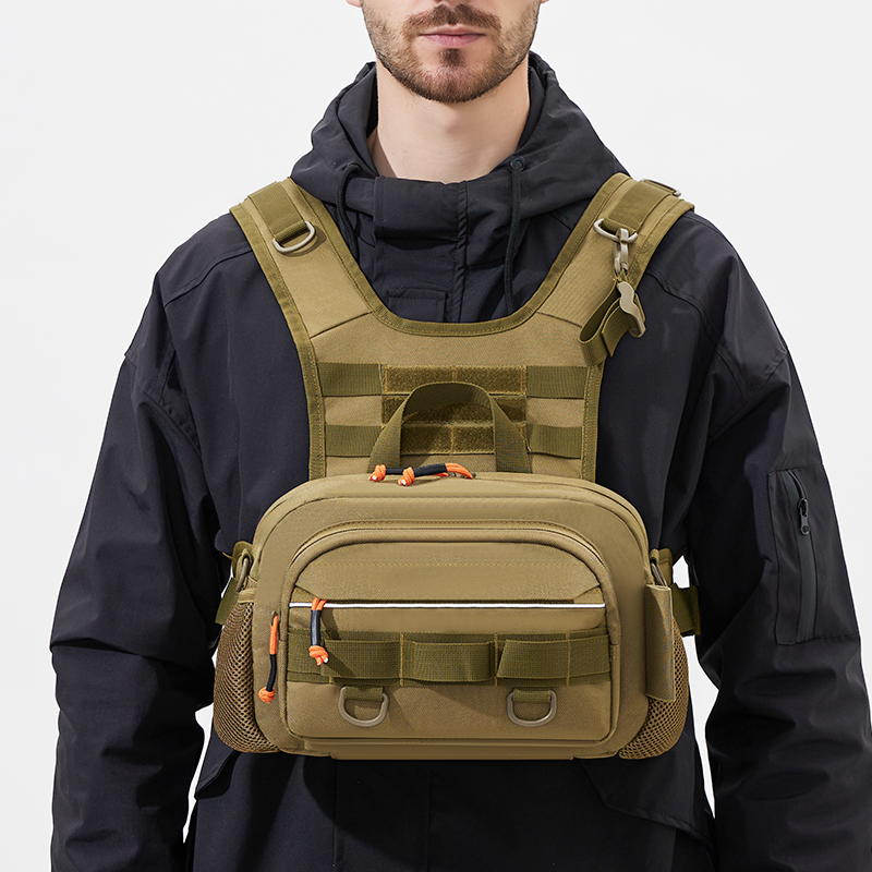 Men Chest Bag Tactical Fishing - Fishing Vest のレビューと価格
