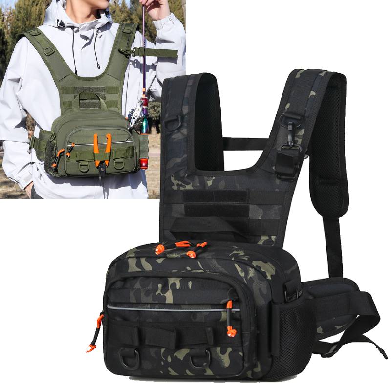 Men Chest Bag Tactical Fishing - Fishing Vest のレビューと価格