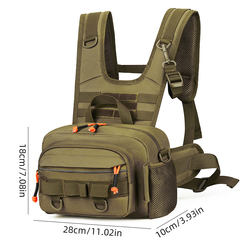 Men Chest Bag Tactical Fishing - Fishing Vest のレビューと価格