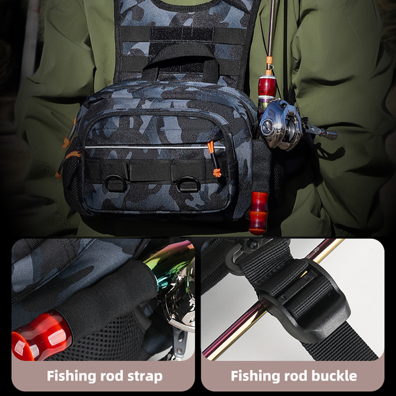 Men Chest Bag Tactical Fishing - Fishing Vest のレビューと価格