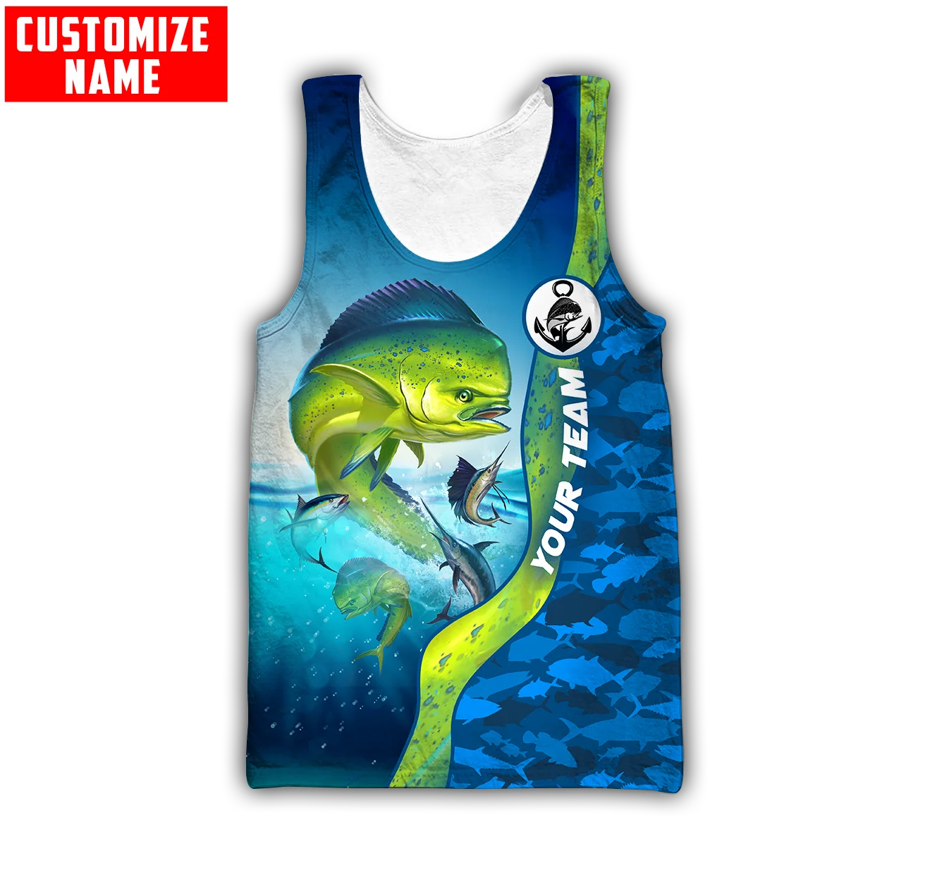 Custom name Mahi mahi fishing  - Fishing Vest のレビューと価格