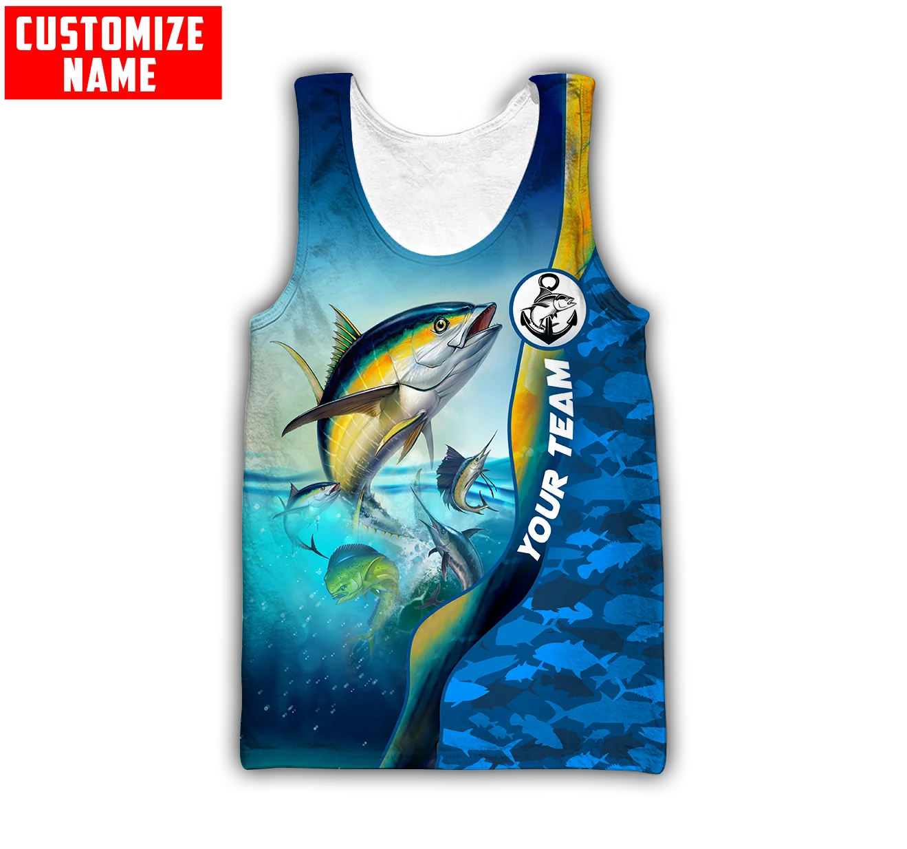 Custom name Mahi mahi fishing  - Fishing Vest のレビューと価格