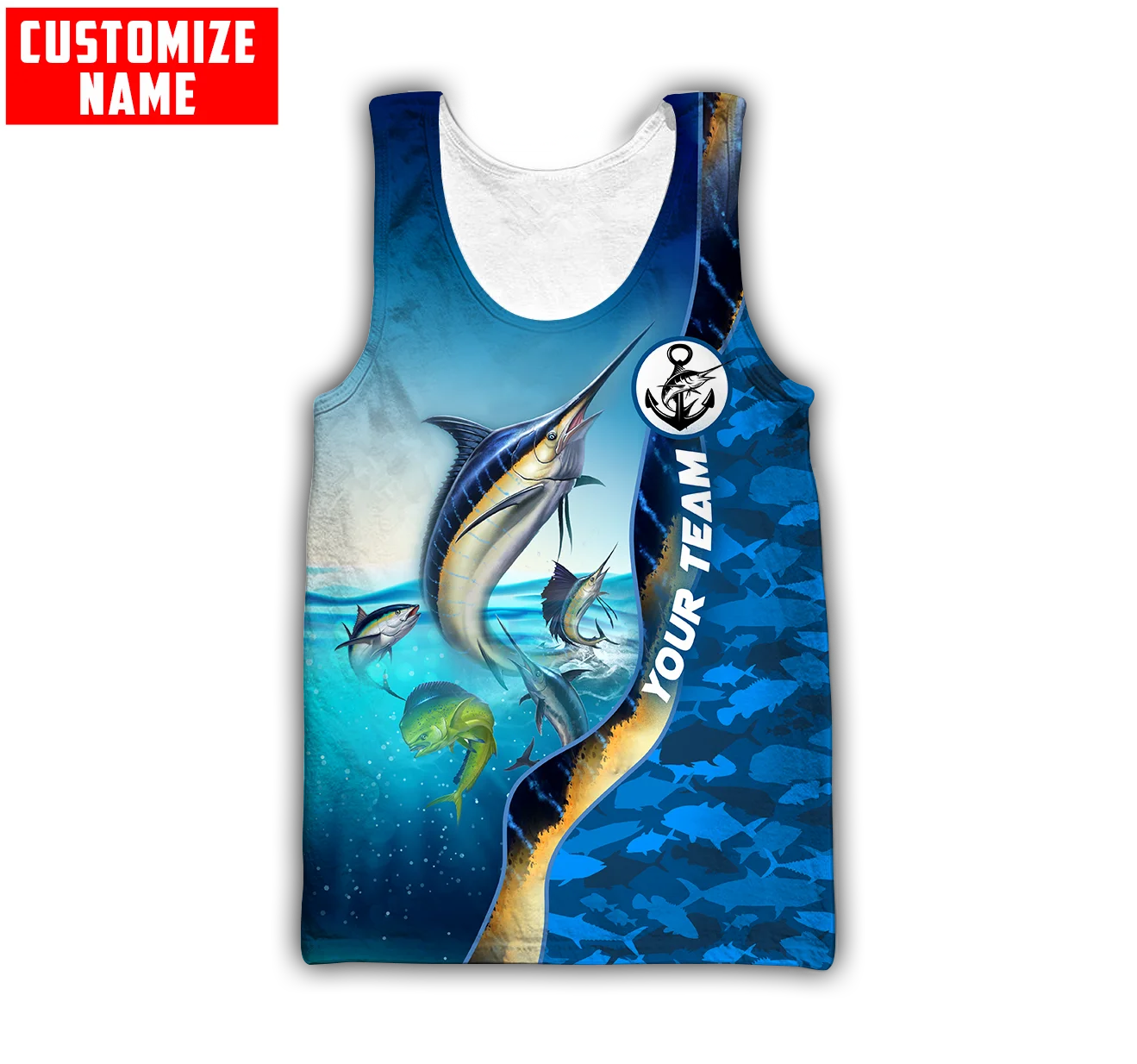 Custom name Mahi mahi fishing  - Fishing Vest のレビューと価格