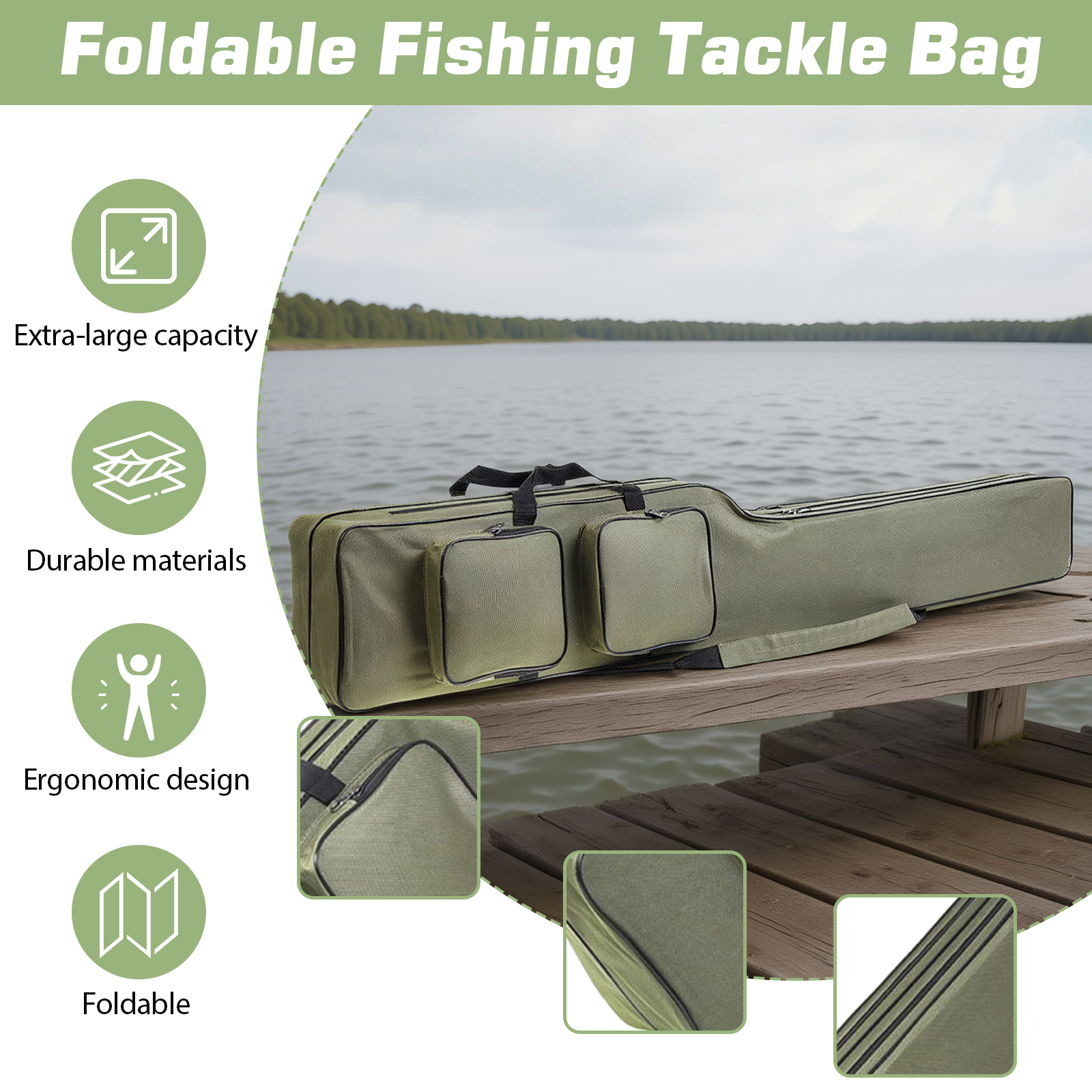 Fishing Rod Bags 150cm Waterpr - Fishing Bag Waterproof のレビューと価格