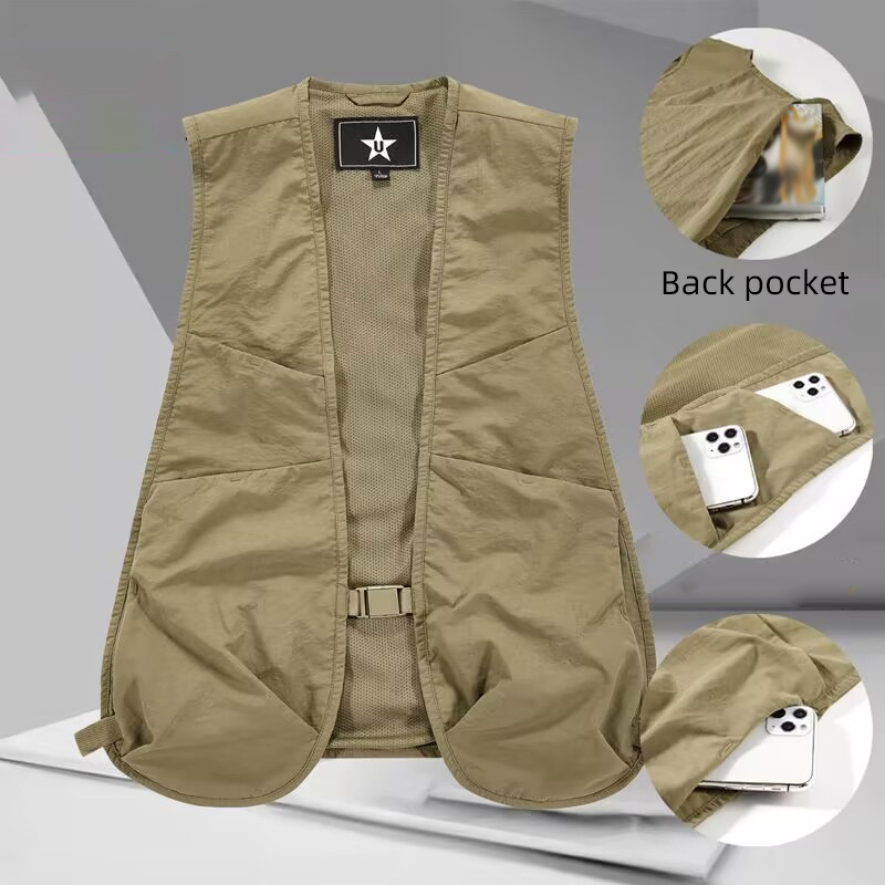 Lightweight Unisex Waistcoat V - Fishing Vest のレビューと価格