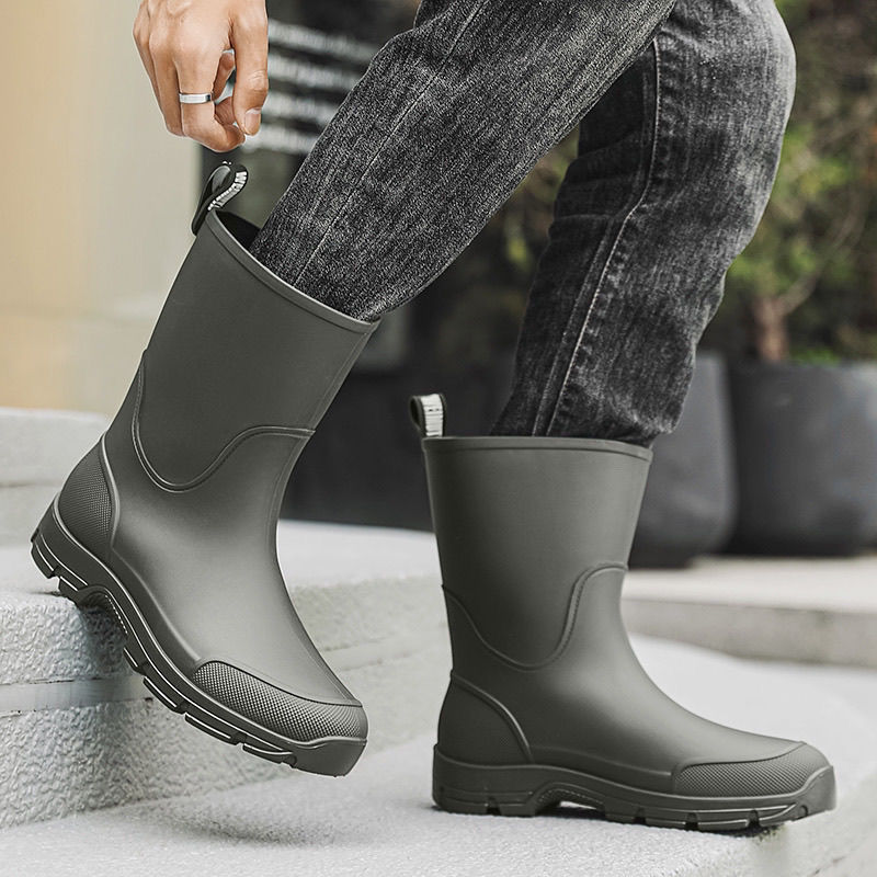 Unisex Rain Boots Fashion Mid- - Fishing Boots のレビューと価格