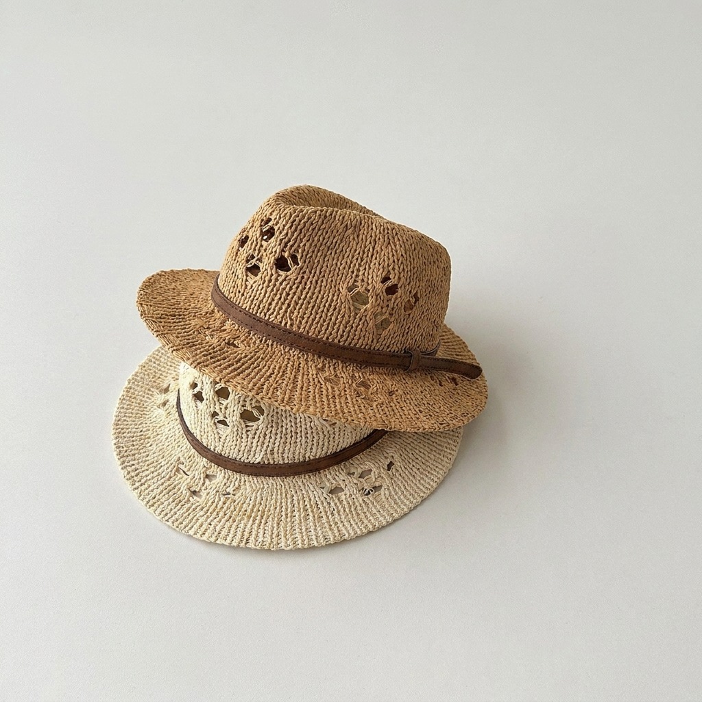 MILANCEL Summer Kids Straw Hat - Fishing Hat のレビューと価格