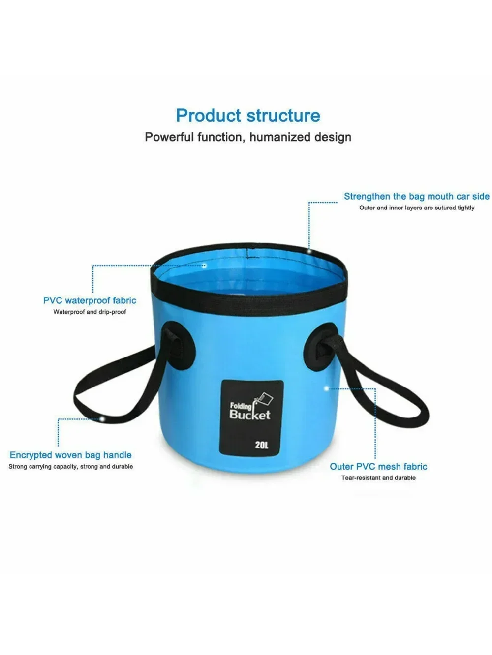 12L/20L Fishing Bucket Folding - Fishing Bag Waterproof のレビューと価格