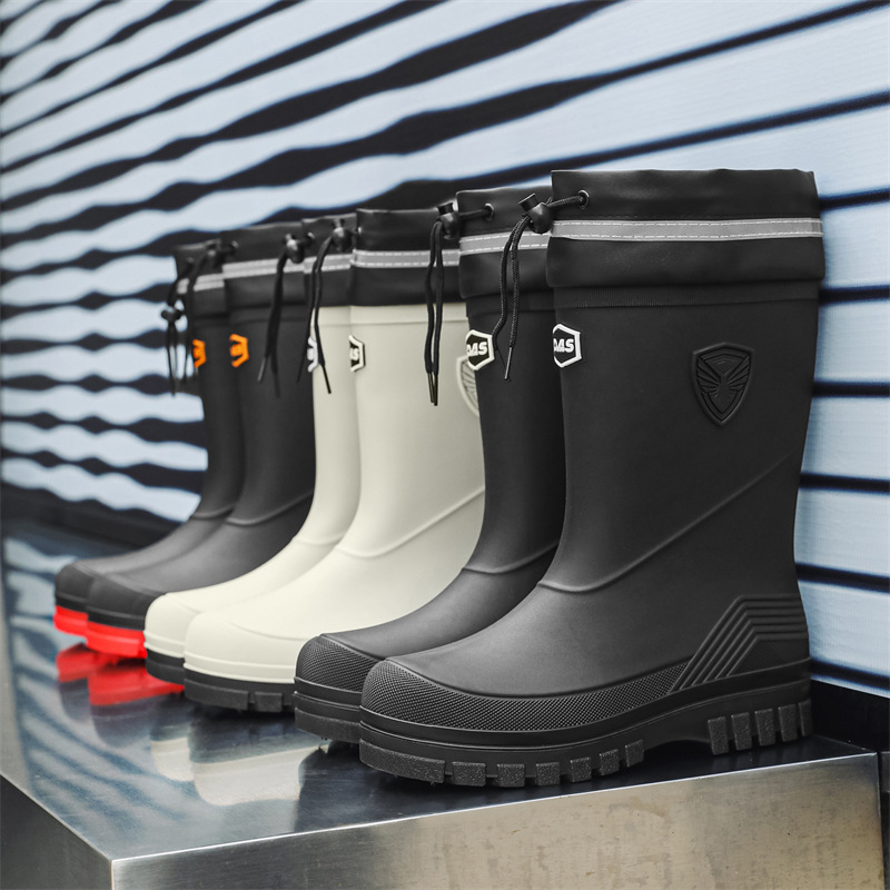 Fashion Men's Rain Boots Mid-C - Fishing Boots のレビューと価格