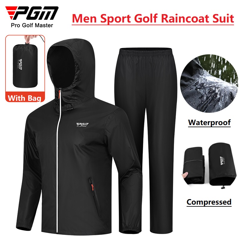 Pgm Men Golf Raincoat Rain Pan - Fishing Rain Suit のレビューと価格