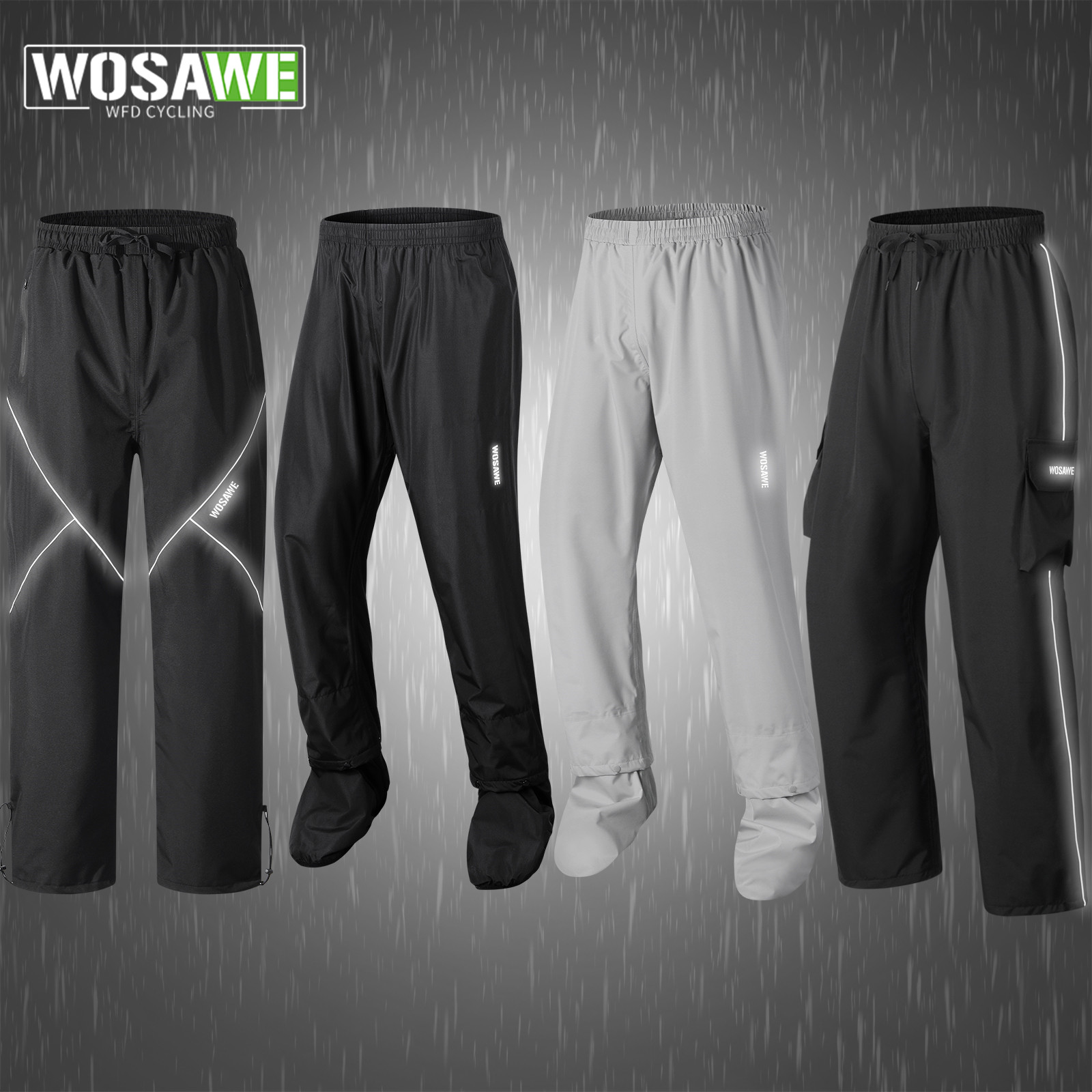WOSAWE Cycling Rain Pants Wate - Fishing Rain Suit のレビューと価格