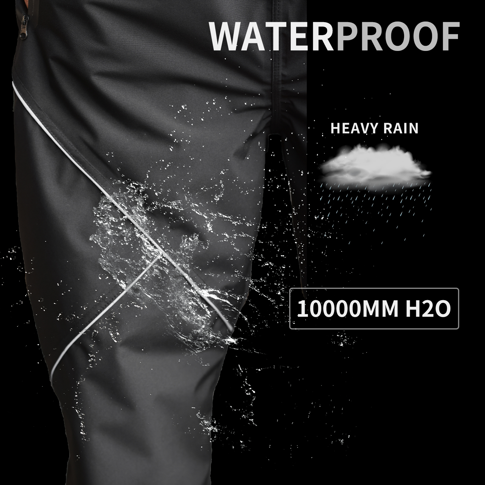 WOSAWE Cycling Rain Pants Wate - Fishing Rain Suit のレビューと価格