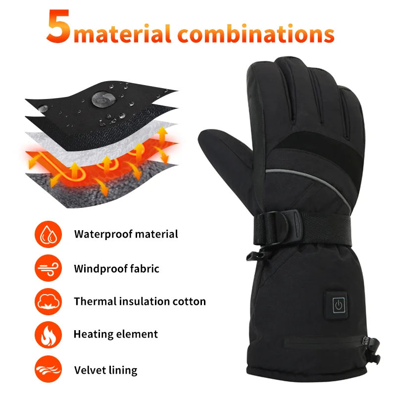 USB Rechargeable Heated Motorc - Fishing Gloves のレビューと価格