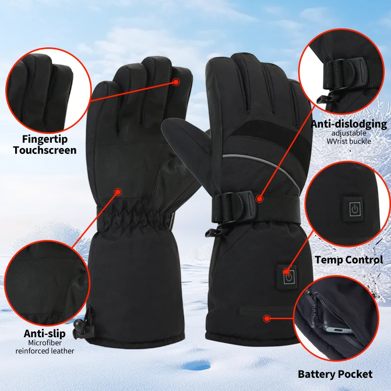 USB Rechargeable Heated Motorc - Fishing Gloves のレビューと価格